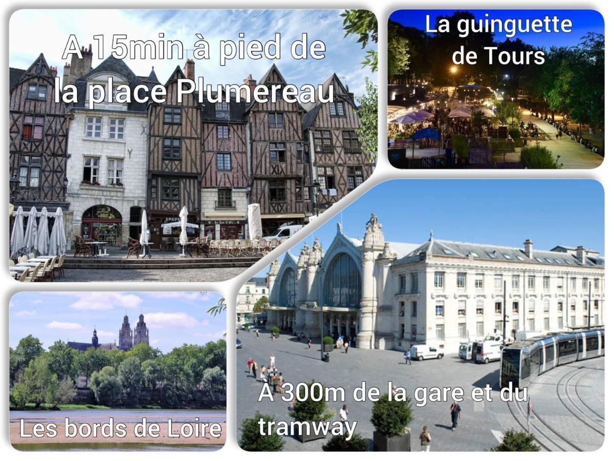 L'Intemporel - A 300M De La Gare De Тур Екстер'єр фото
